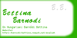 bettina barnodi business card